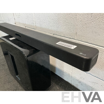 LG Wireless Sound Bar (SN5Y) and SONOS SUB - Lot of 2