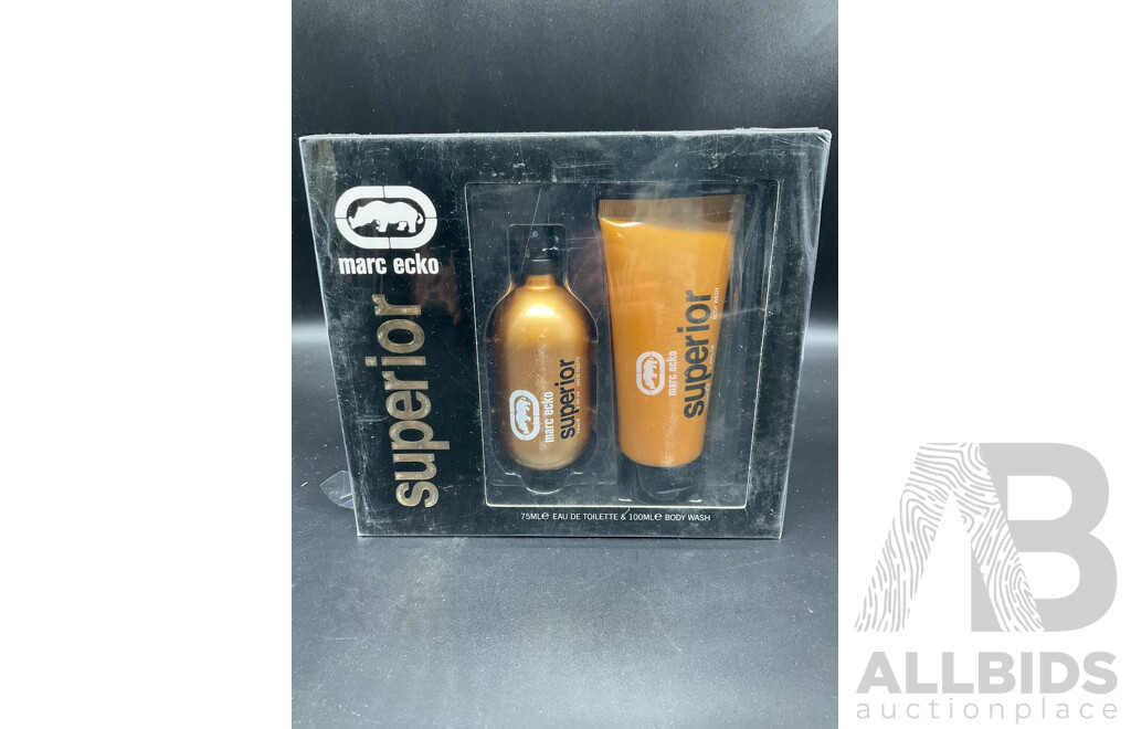 Assorted Gift Pack - Eau De Toilette - Whisky BLACK OP, MARC ECKO Superior, ARSENAL - Emirates - Lot of 3