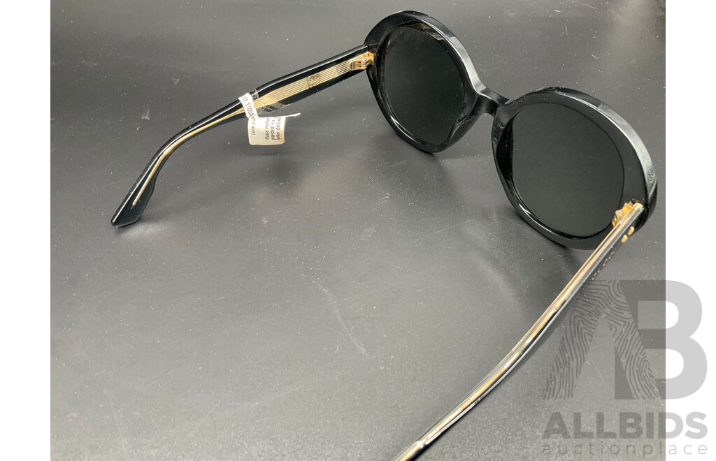 Sunglasses Black Round Branded Gucci