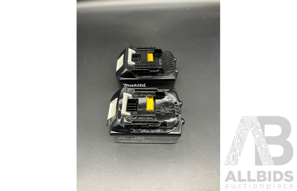 MAKITA  5.0Ah 18V Lithium Battery - Lot of 2