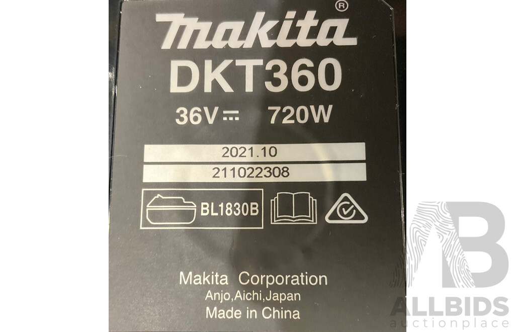MAKITA 18VX2 800ML KETTLE (DKT360Z) - Skin Only