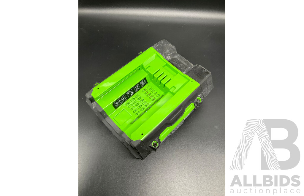 EGO 10.0Ah 56V Lithium-Ion ARC Battery, EGO 5.0Ah 56V Lithium-Ion ARC Battery and AC/DC Inverter - Lot of 3