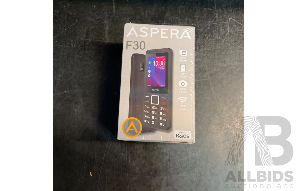 ASPERA F30 Phone & Emtec 32GB Memory Card & Assorted Curved Screen Protector