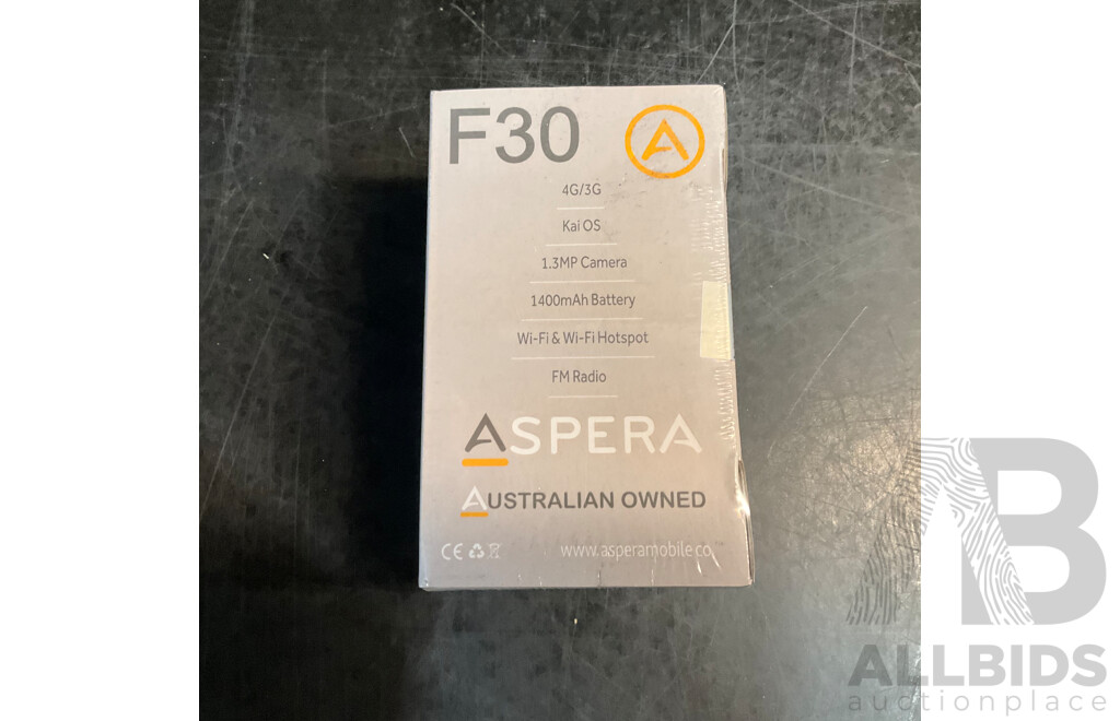 ASPERA F30 Phone & Emtec 32GB Memory Card & Assorted Curved Screen Protector