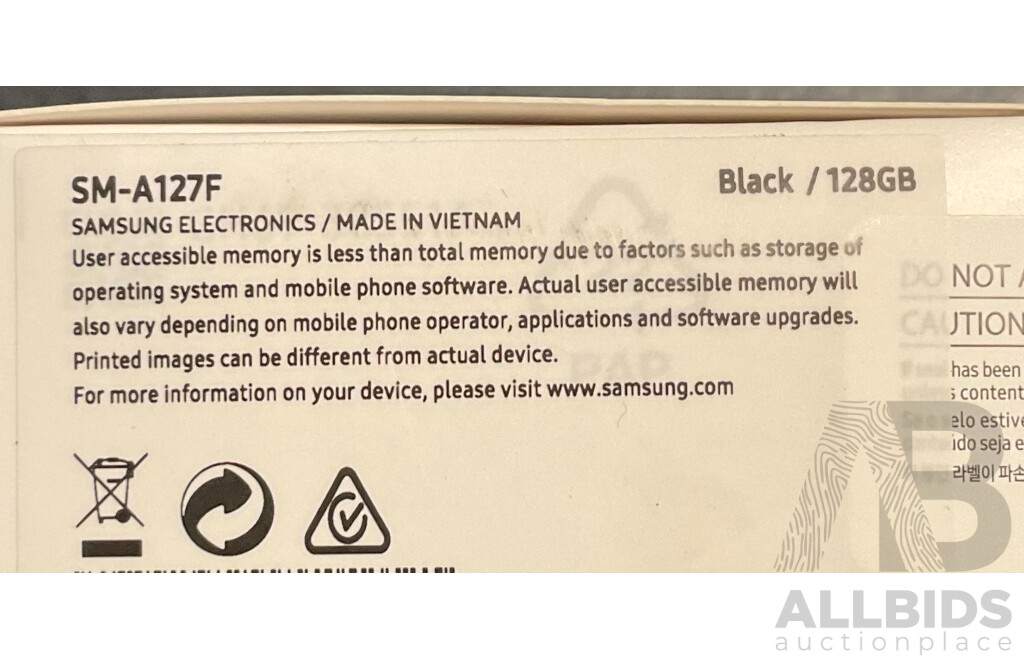 SAMSUNG Galaxy A12 Smart Phone - Black -128GB