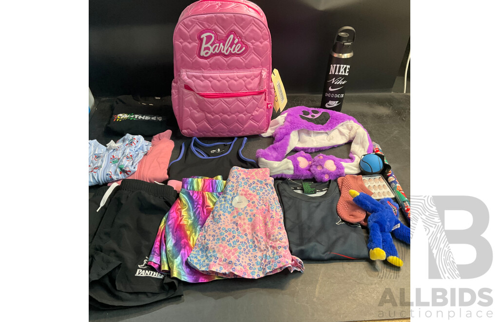 NRL Kids T-Shirts /Pants & Barbie Backpack & Assorted Baby & Girls' Clothing & More