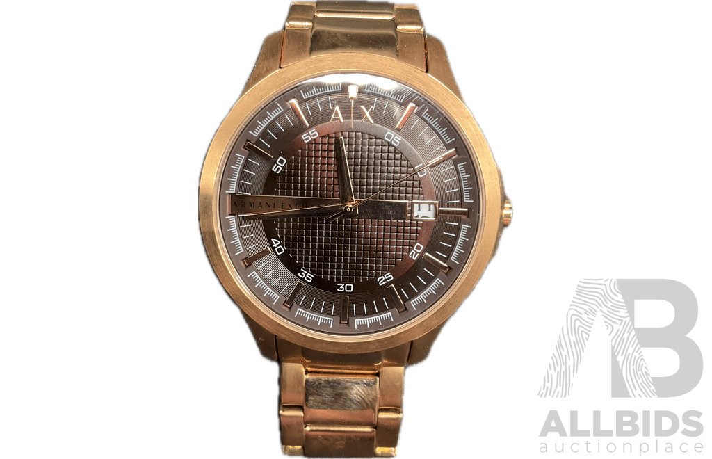 Three-hand Movement Watch with Date Display Branded ARMANI EXCHANGE