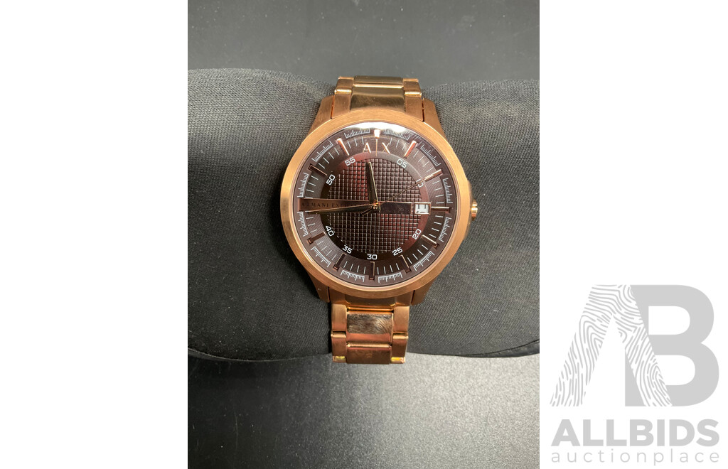Three-hand Movement Watch with Date Display Branded ARMANI EXCHANGE