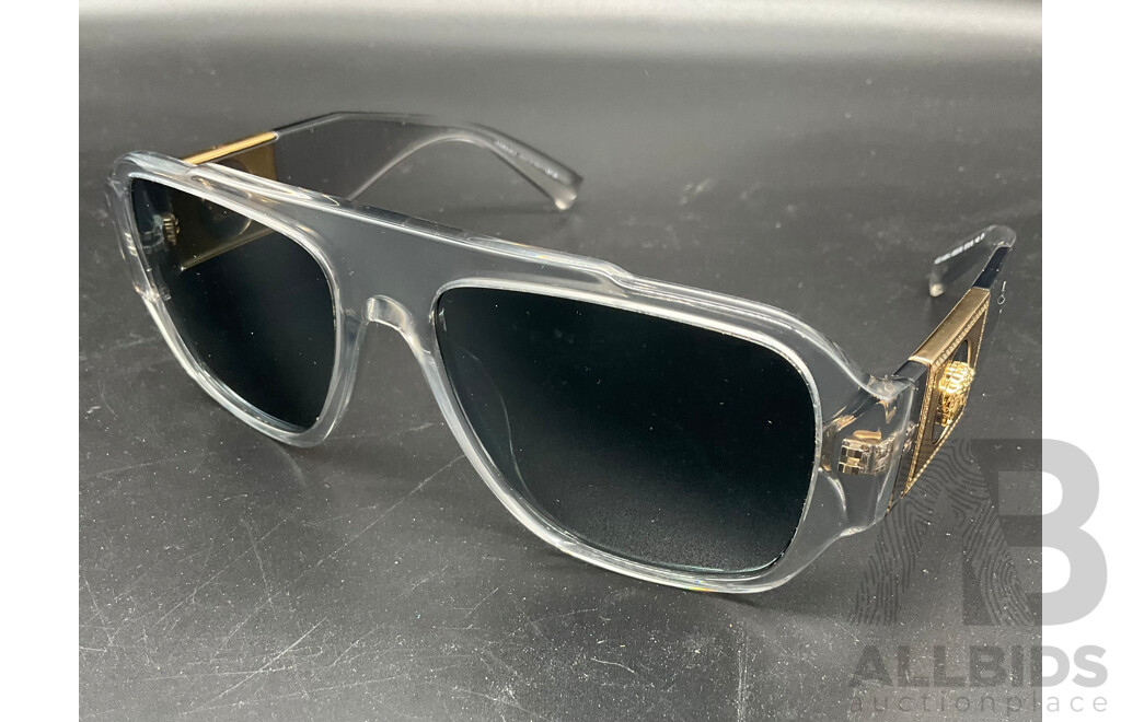 Sunglasses Transparent Branded VERSACE