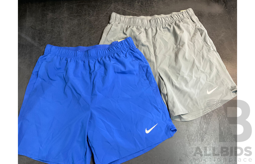 Assorted Men's NIKE and Under Armour Running Clothing Size M - Lot of 6