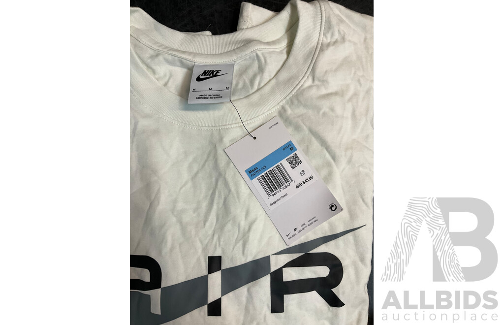 NIKE Air Men's T-Shirt Size M and Youth Under Armour Size YL Track Pants  - Lot of 2