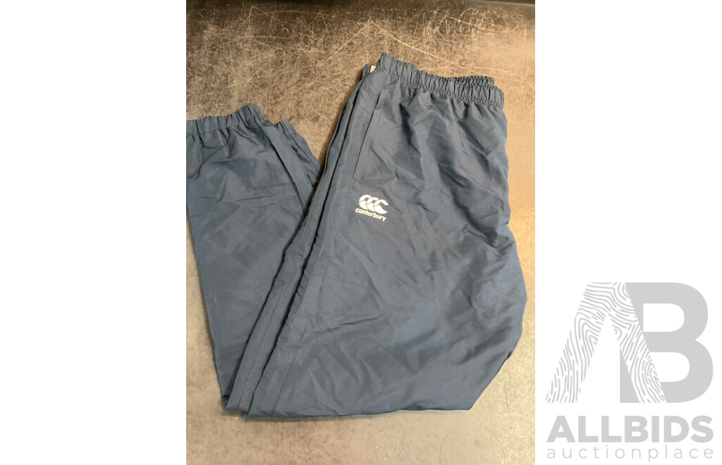 ALL BLACKS ADIDAS Rugby World Vup France 2023 Polo Shirt Size L and CANTERBURY Team Plain Tap Leg Cuffed Trackpants Size 2XL - Lot of 2