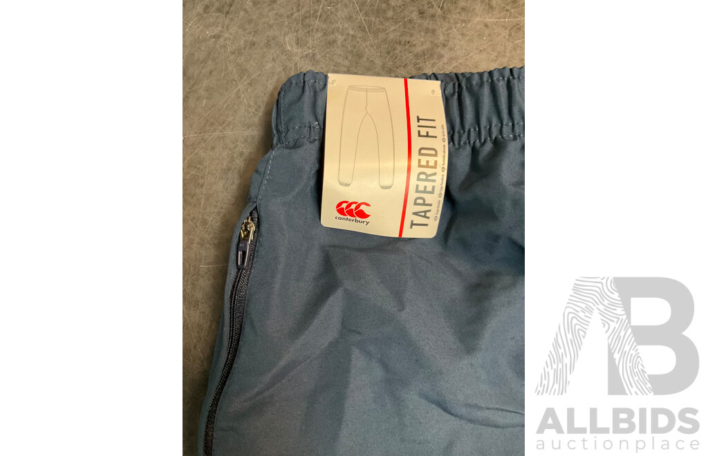 ALL BLACKS ADIDAS Rugby World Vup France 2023 Polo Shirt Size L and CANTERBURY Team Plain Tap Leg Cuffed Trackpants Size 2XL - Lot of 2
