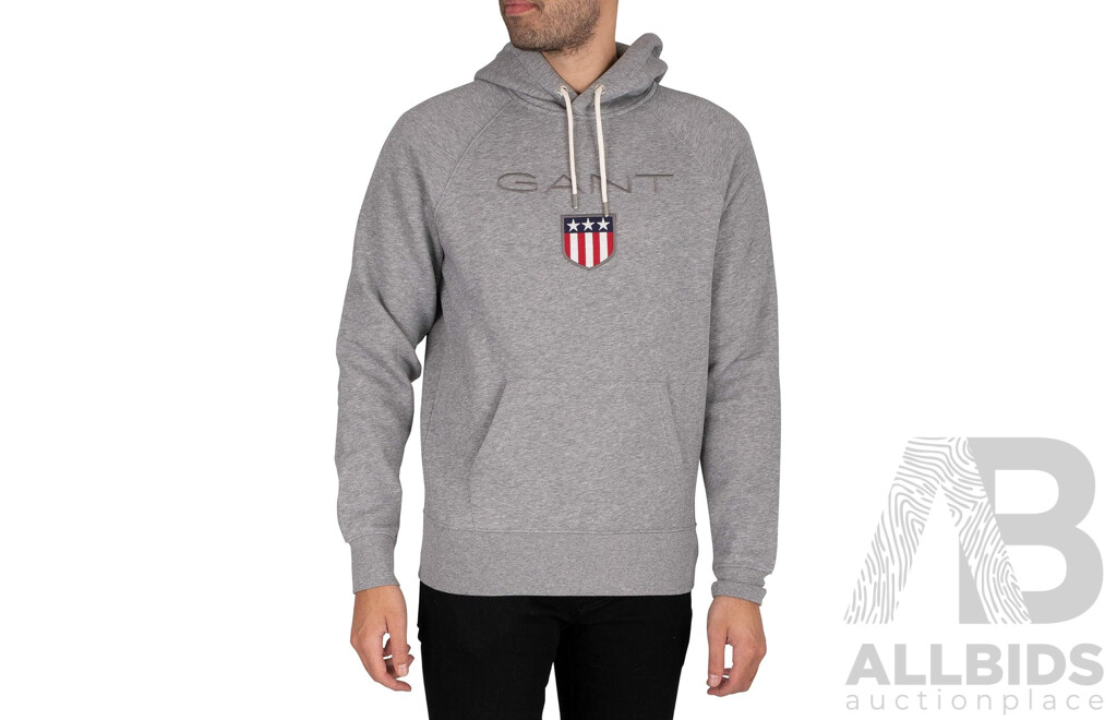 GANT Shield Grey  Men's Hoodie Size M - ORP $ 249