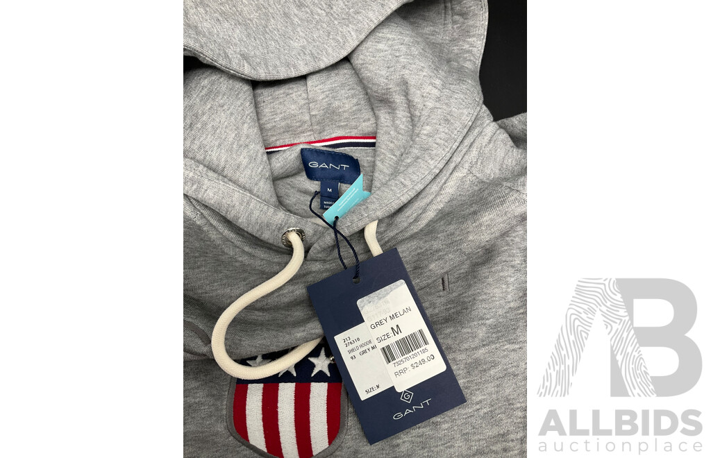 GANT Shield Grey  Men's Hoodie Size M - ORP $ 249