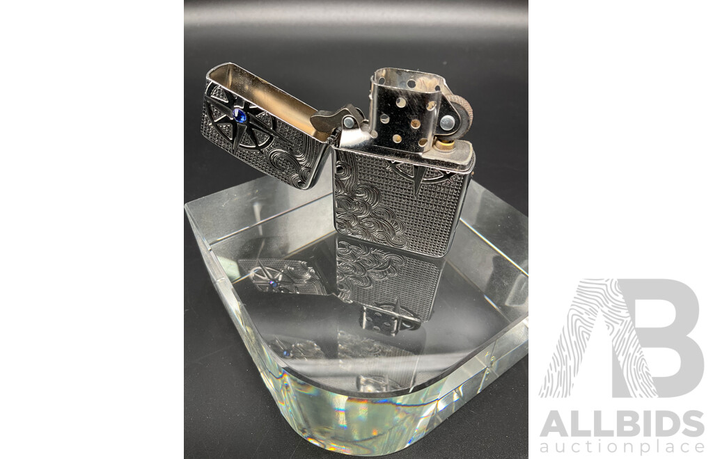 ZIPPO Armour Case Luxry Wavas Lighter with Swarowski Crystal