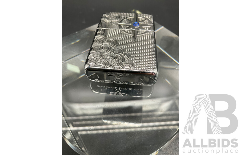 ZIPPO Armour Case Luxry Wavas Lighter with Swarowski Crystal