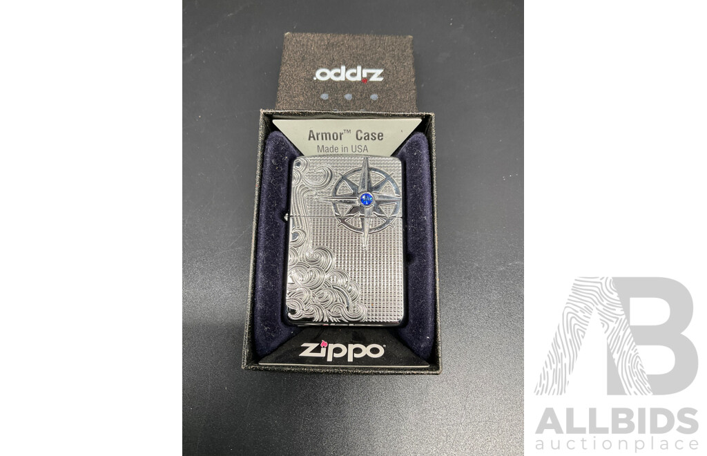 ZIPPO Armour Case Luxry Wavas Lighter with Swarowski Crystal