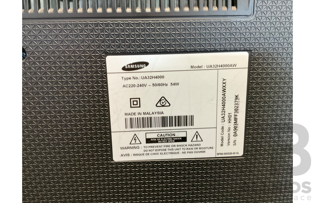 SAMSUNG (UA32H4000AW) 32 Inch HD LED LCD TV