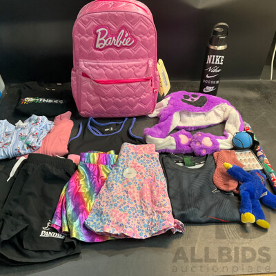 NRL Kids T-Shirts /Pants & Barbie Backpack & Assorted Baby & Girls' Clothing & More