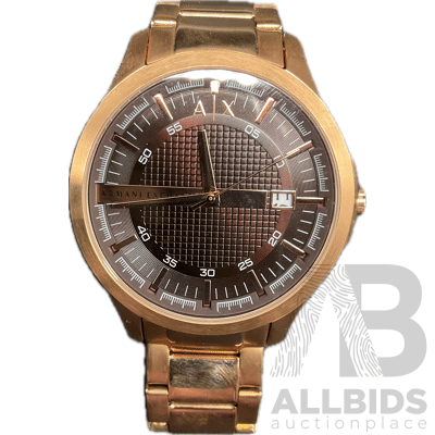 Three-hand Movement Watch with Date Display Branded ARMANI EXCHANGE