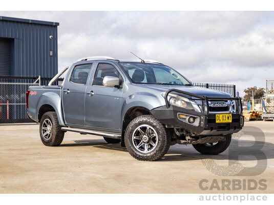 12/2012 Isuzu D-Max LS-M Hi-Ride (4x4) TF MY12 Crew Cab Utility Grey Turbo Diesel 3.0L