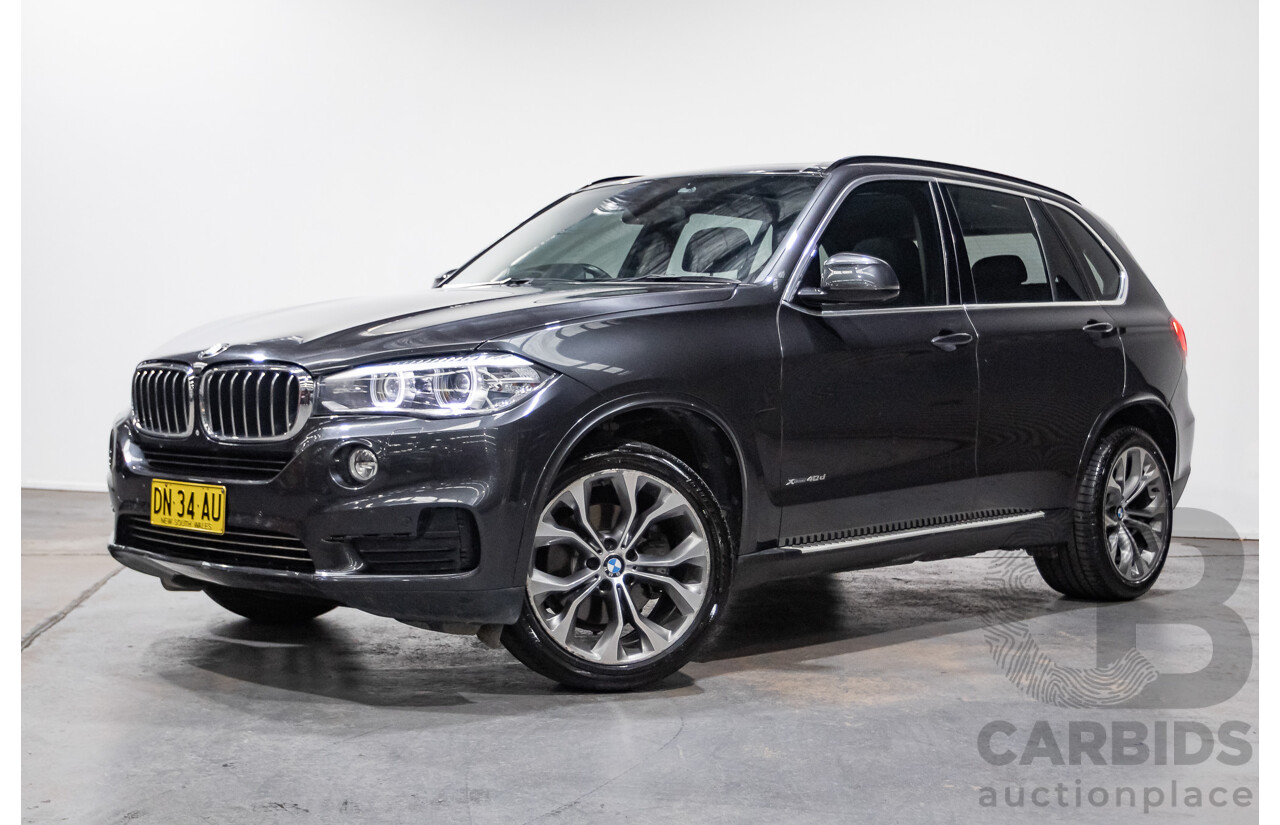 4/2014 BMW X5 Xdrive 40D F15 MY14 4d Wagon Sophisto Grey Metallic Twin Turbo Diesel 3.0L