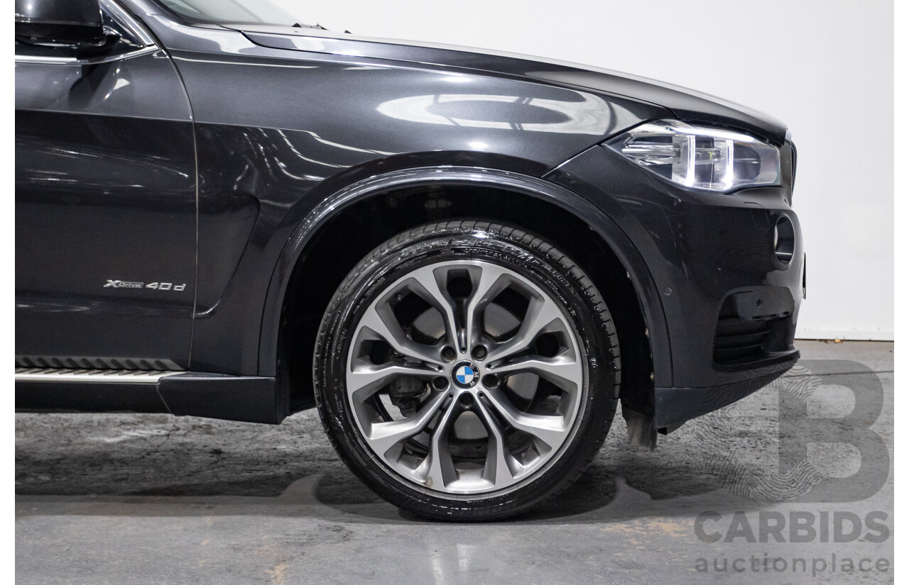 4/2014 BMW X5 Xdrive 40D F15 MY14 4d Wagon Sophisto Grey Metallic Twin Turbo Diesel 3.0L