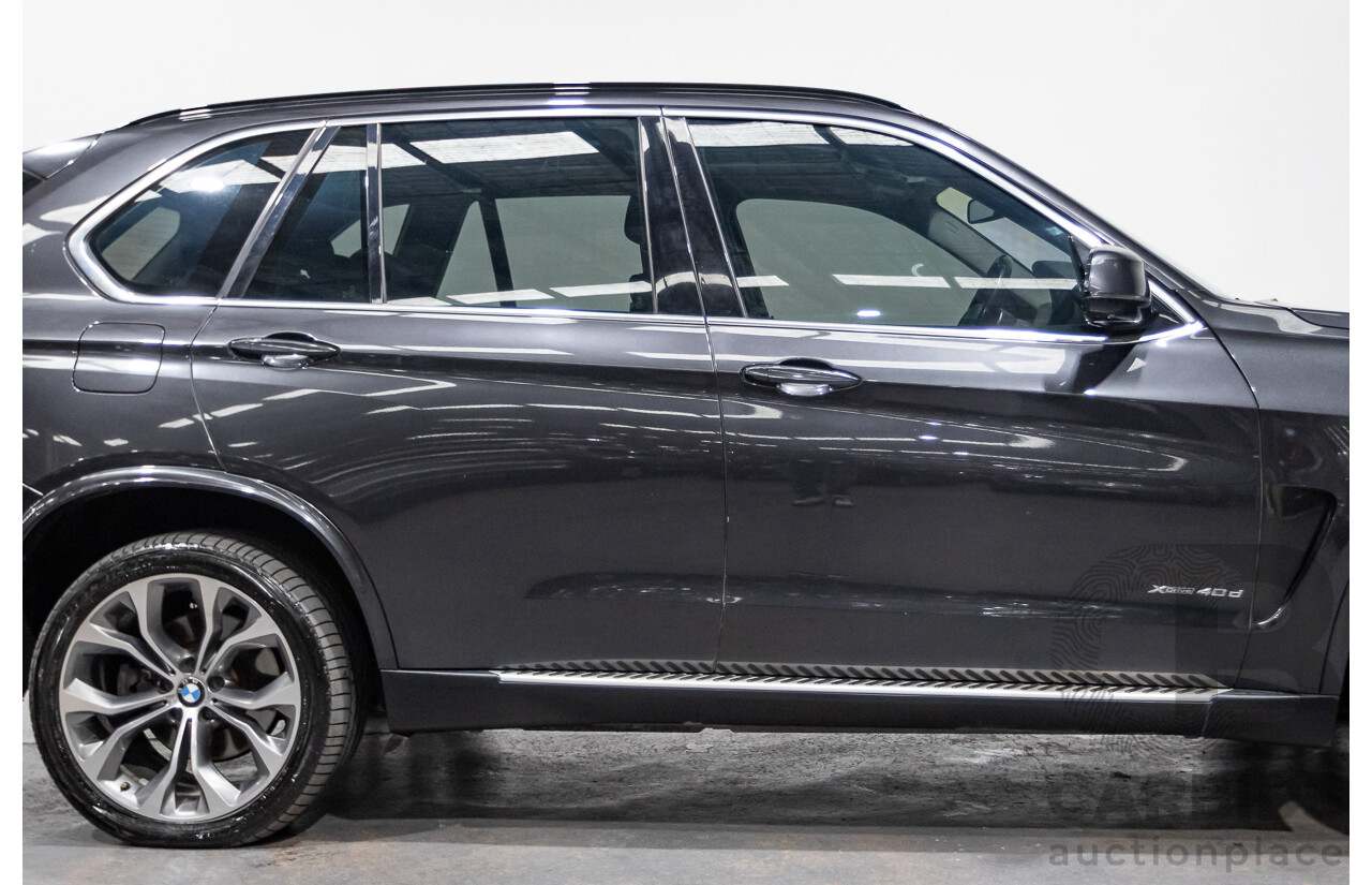 4/2014 BMW X5 Xdrive 40D F15 MY14 4d Wagon Sophisto Grey Metallic Twin Turbo Diesel 3.0L