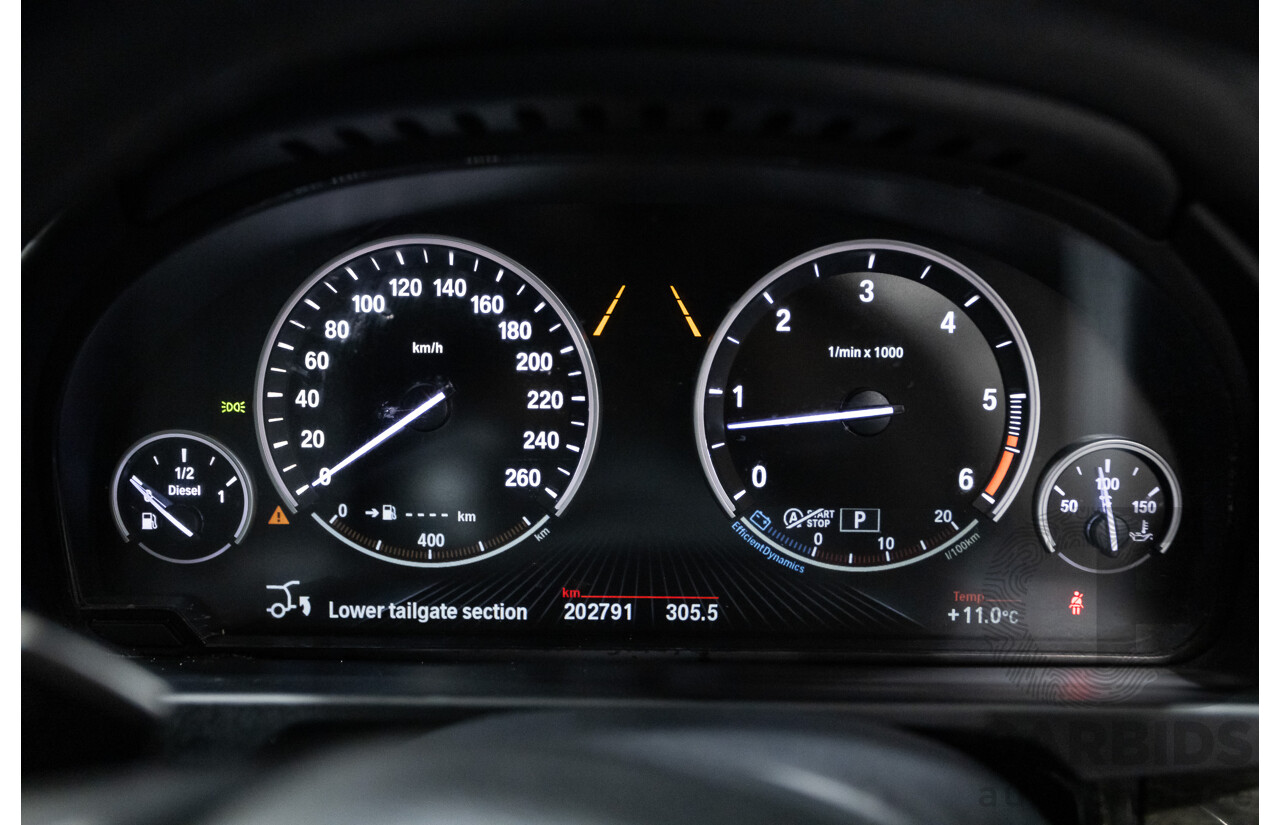 4/2014 BMW X5 Xdrive 40D F15 MY14 4d Wagon Sophisto Grey Metallic Twin Turbo Diesel 3.0L
