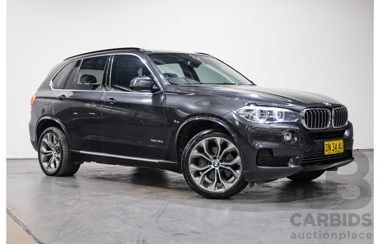 4/2014 BMW X5 Xdrive 40D F15 MY14 4d Wagon Sophisto Grey Metallic Twin Turbo Diesel 3.0L