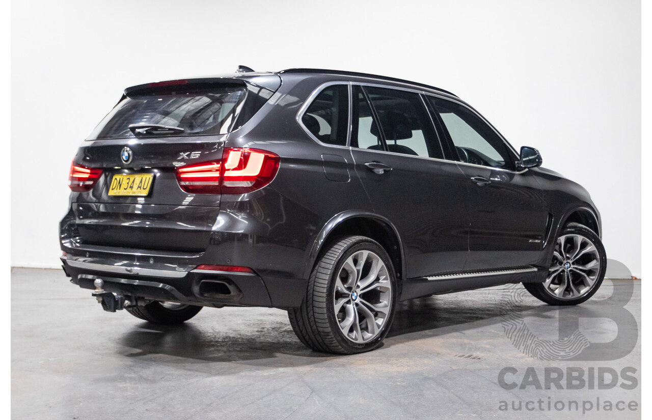 4/2014 BMW X5 Xdrive 40D F15 MY14 4d Wagon Sophisto Grey Metallic Twin Turbo Diesel 3.0L