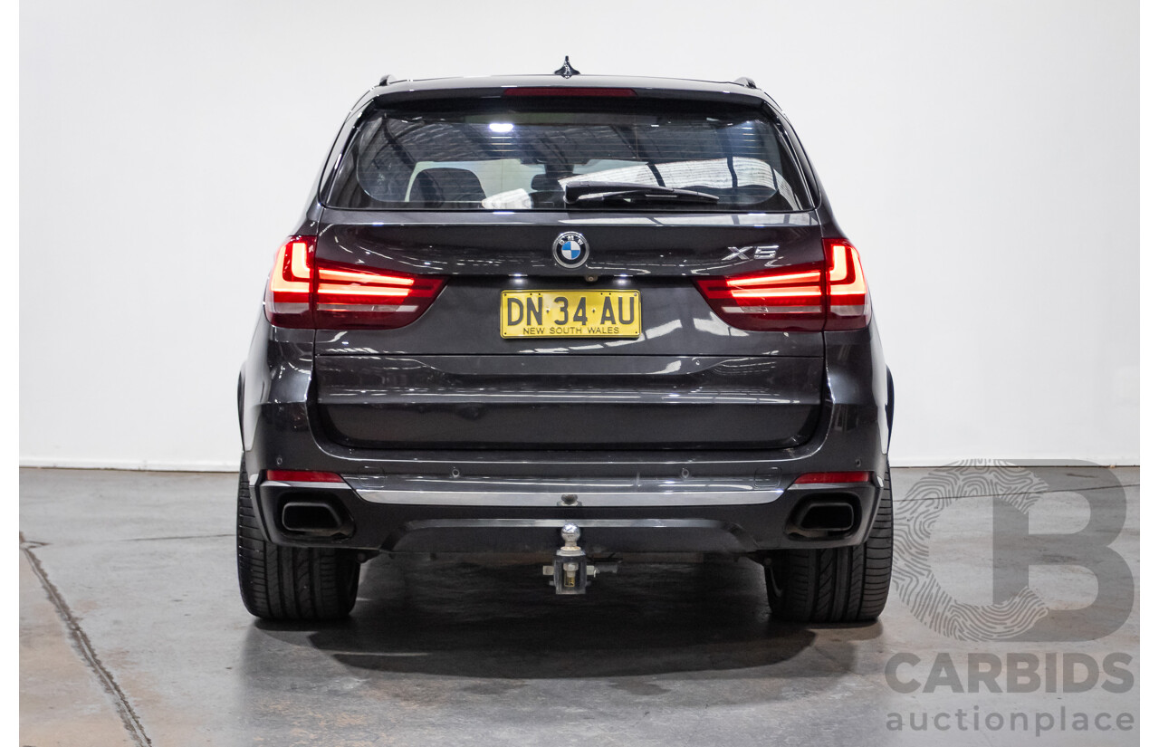 4/2014 BMW X5 Xdrive 40D F15 MY14 4d Wagon Sophisto Grey Metallic Twin Turbo Diesel 3.0L