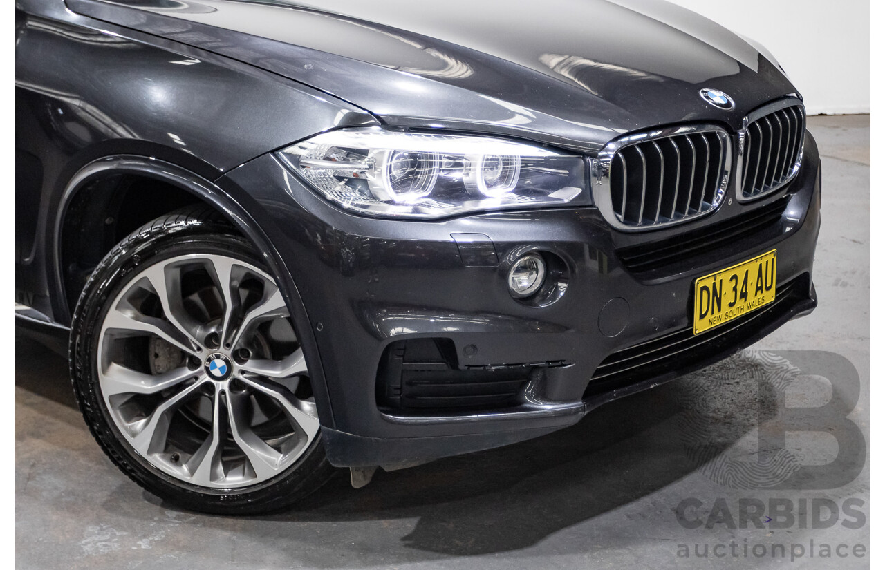 4/2014 BMW X5 Xdrive 40D F15 MY14 4d Wagon Sophisto Grey Metallic Twin Turbo Diesel 3.0L
