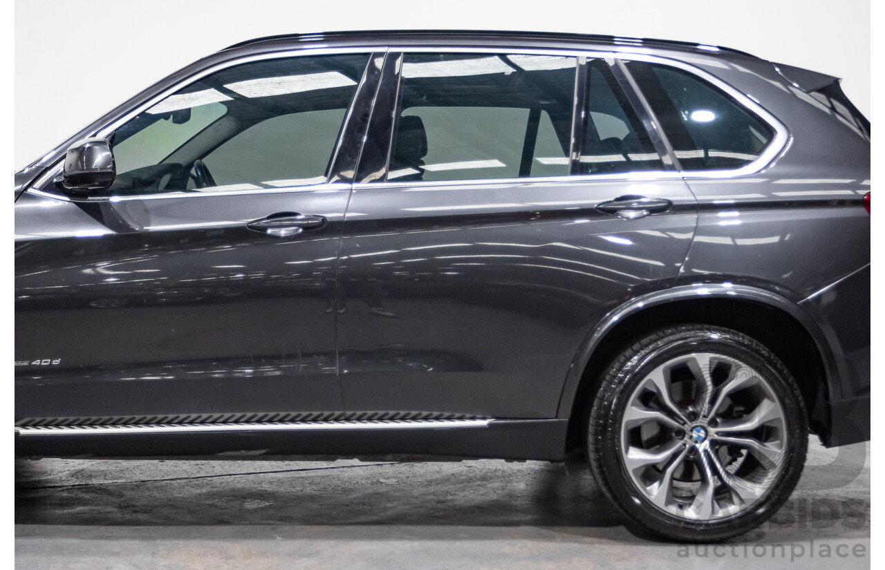 4/2014 BMW X5 Xdrive 40D F15 MY14 4d Wagon Sophisto Grey Metallic Twin Turbo Diesel 3.0L