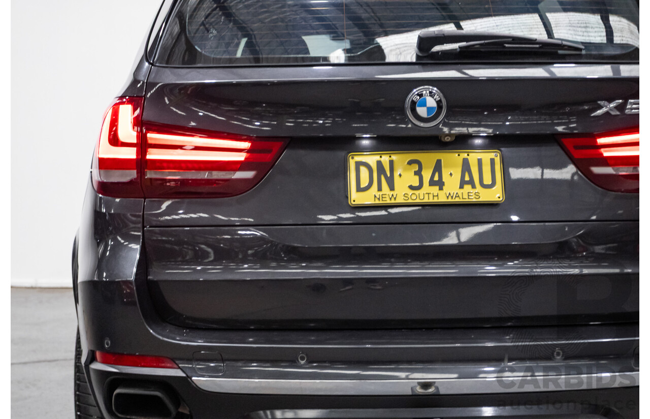 4/2014 BMW X5 Xdrive 40D F15 MY14 4d Wagon Sophisto Grey Metallic Twin Turbo Diesel 3.0L