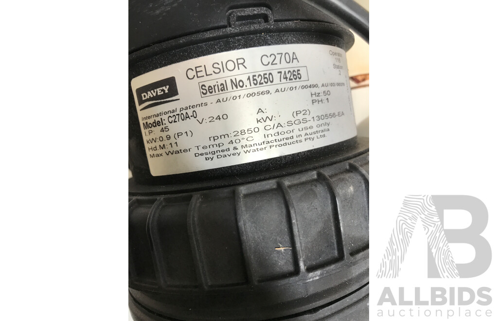 Davey Celsior (C270A) Spa Bath Pump