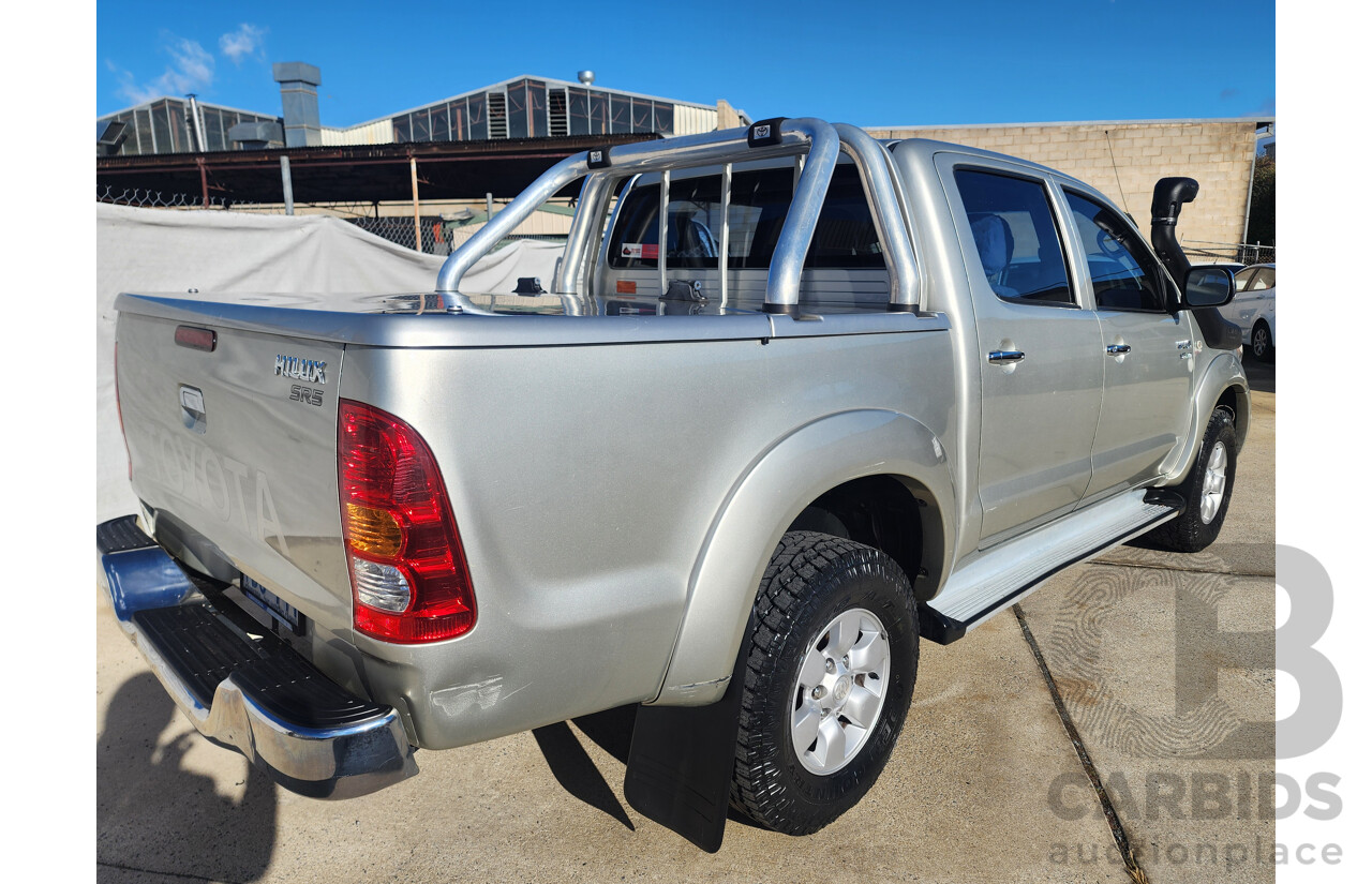 4/2005 Toyota Hilux SR5 (4x4) GGN25R Dual Cab P/Up Silver 4.0L