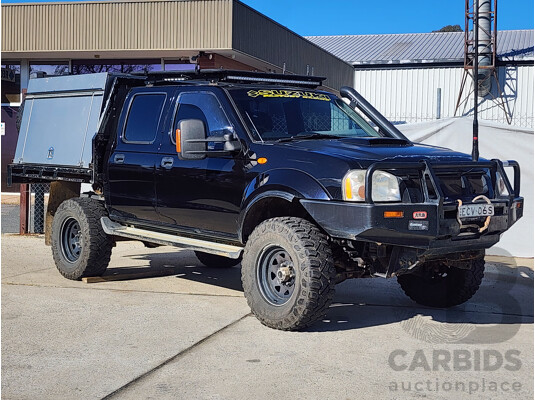 11/2009 Nissan Navara ST-R (4x4) D22 MY08 Dual Cab P/Up Black 2.5L