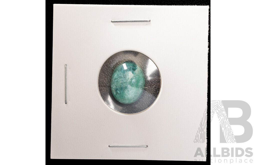 Emerald, Natural Unset Oval Cut Gemstone, 7.81ct - with IGL&I Card