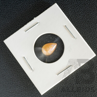 Ethiopian Opal, Natural Unset Pear Cut Cabochon Gemstone, 1.88ct - with IGL&I Card