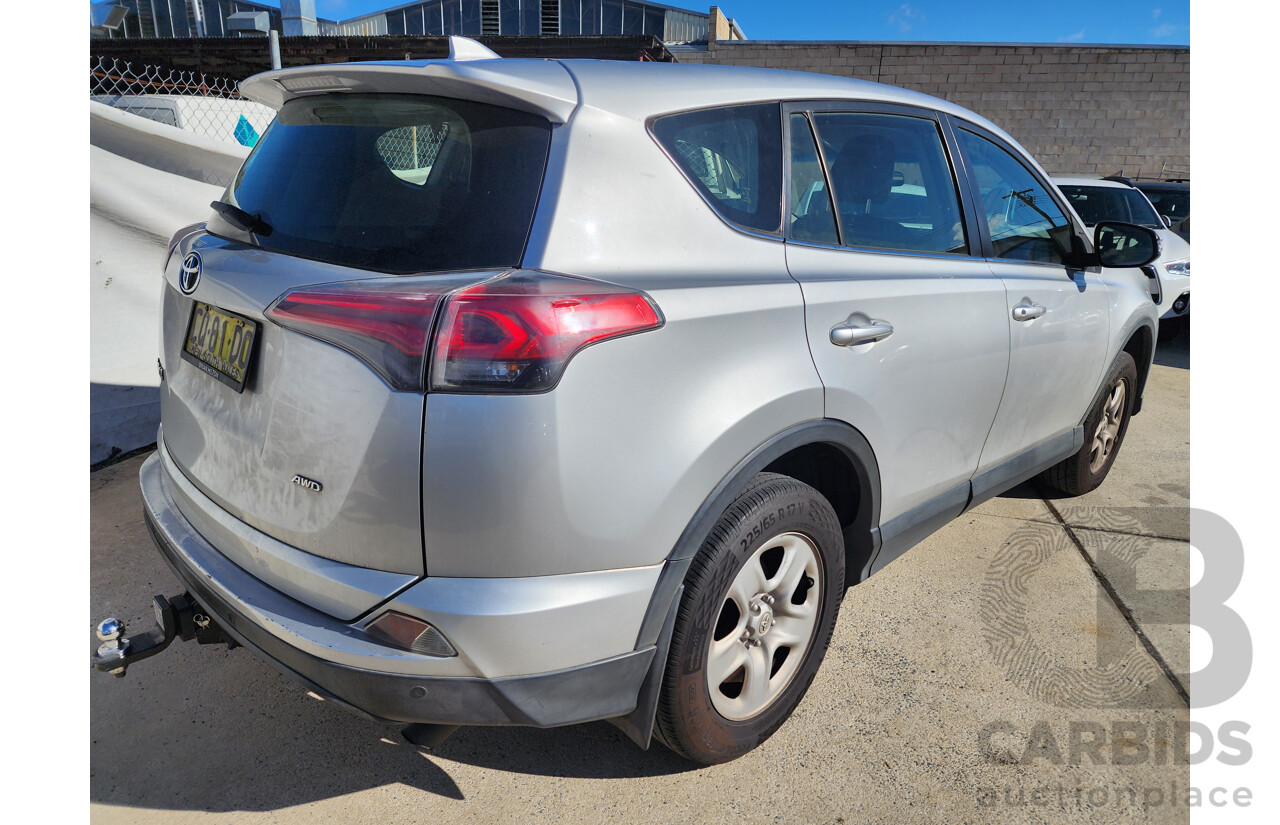 7/2016 Toyota Rav4 GX (4x4) ASA44R MY16 4d Wagon Silver 2.5L