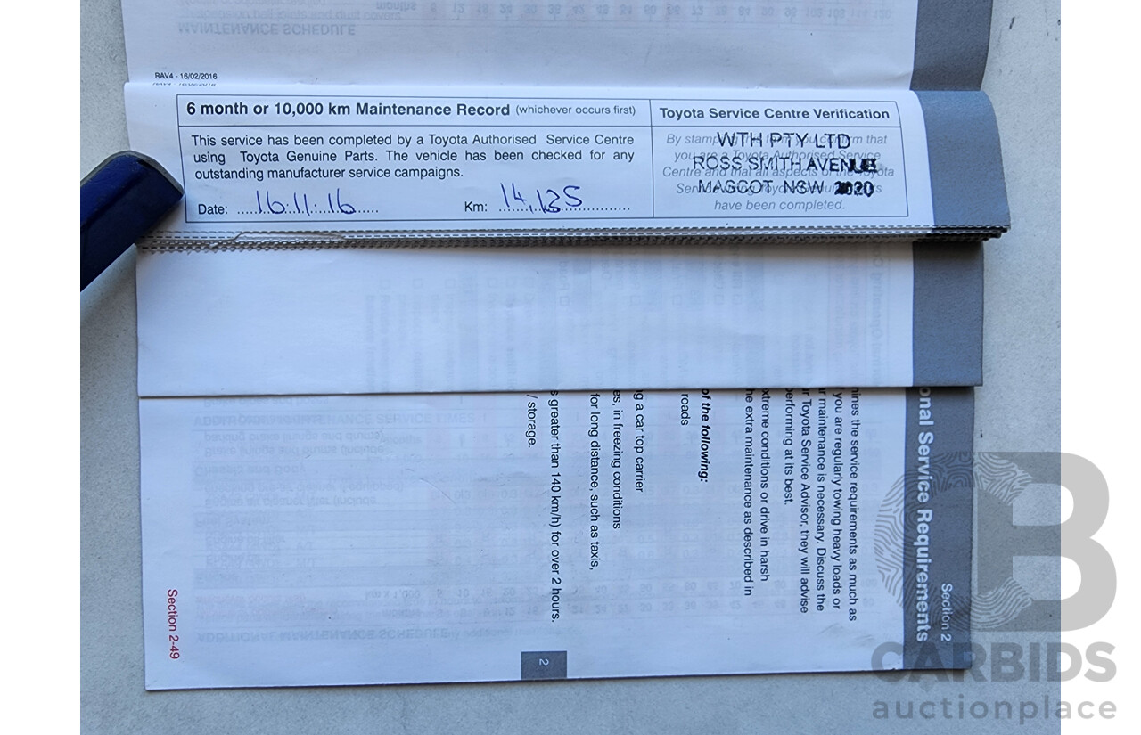 7/2016 Toyota Rav4 GX (4x4) ASA44R MY16 4d Wagon Silver 2.5L