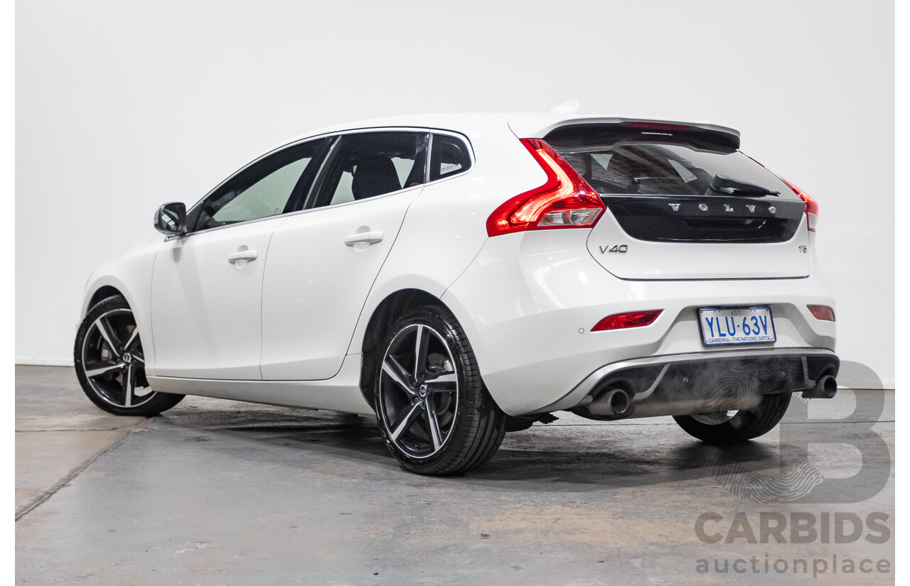 5/2015 Volvo V40 T5 R-Design M MY15 5d Hatchback White Turbo 2.0L