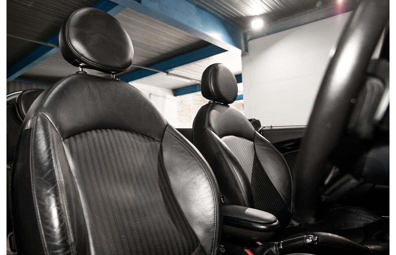 7/2015 Mini Cooper S Cabrio R57 MY14 2d Convertible Midnight Black Metallic Turbo 1.6L