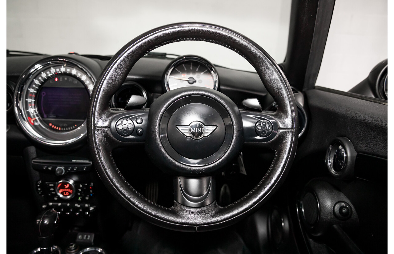 7/2015 Mini Cooper S Cabrio R57 MY14 2d Convertible Midnight Black Metallic Turbo 1.6L