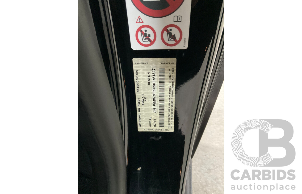 7/2015 Mini Cooper S Cabrio R57 MY14 2d Convertible Midnight Black Metallic Turbo 1.6L
