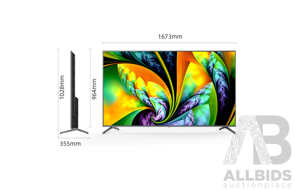 ChiQ 75-inch U75F8TG 4K UHD LED Google TV - ORP $1,999 - Brand New