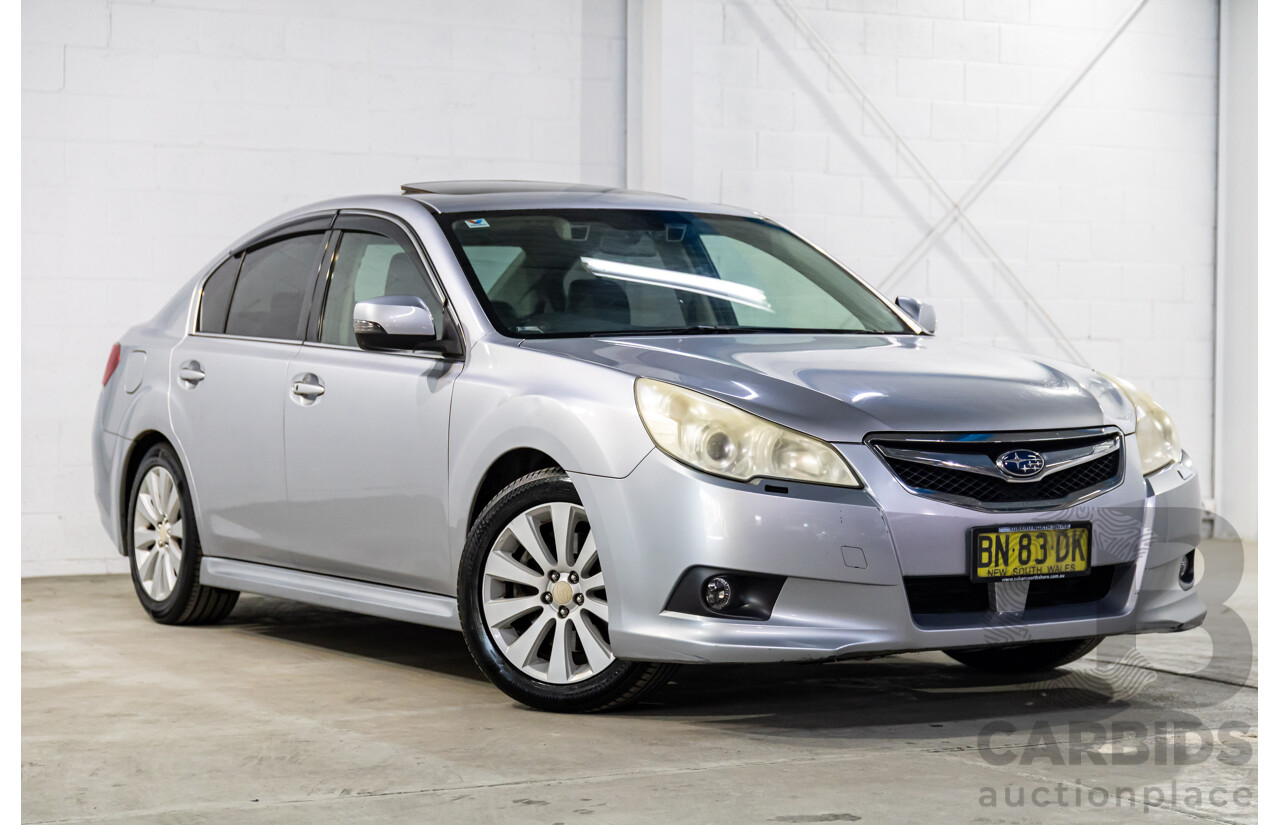 1/2012 Subaru Liberty 3.6R Premium MY12 4d Sedan Ice Silver Metallic 3.6L