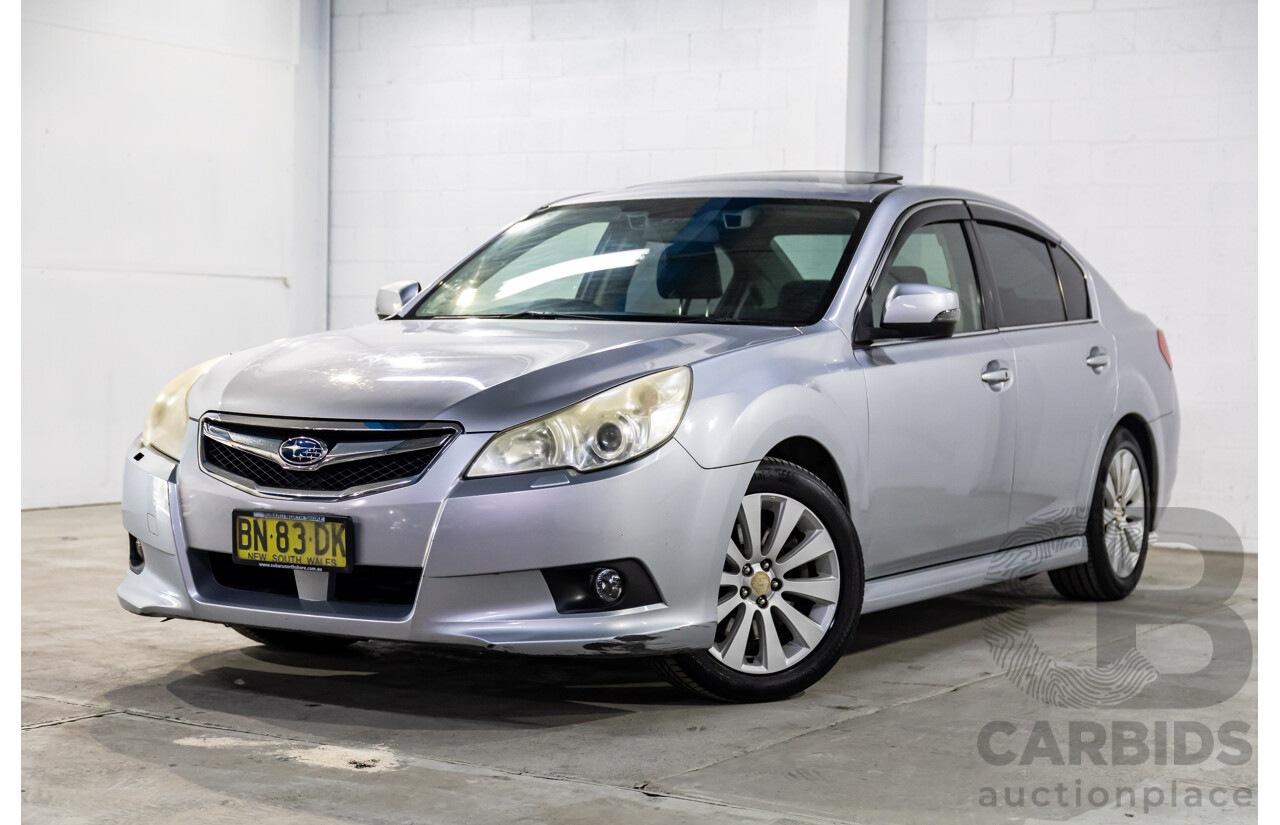 1/2012 Subaru Liberty 3.6R Premium MY12 4d Sedan Ice Silver Metallic 3.6L